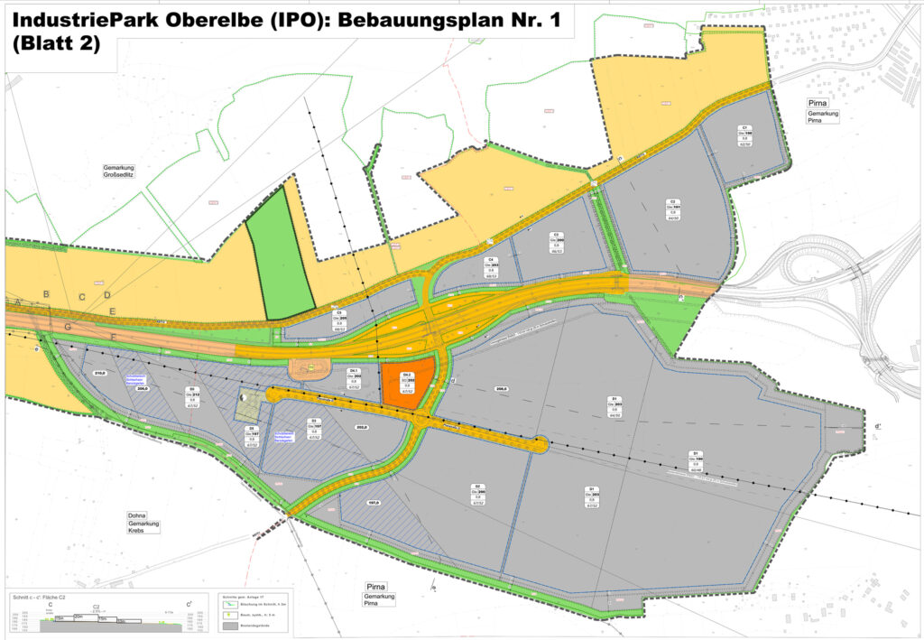 Bebauungsplan IndustriePark Oberelbe 2019